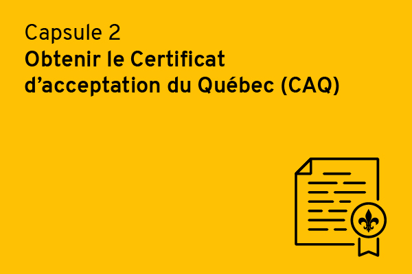 Obtenir le CAQ