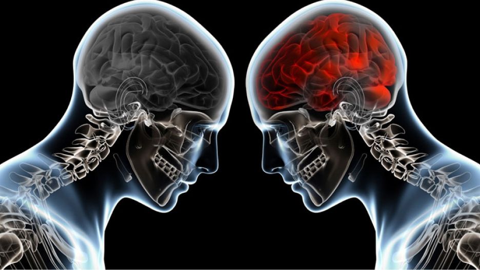  Man face to face x-ray