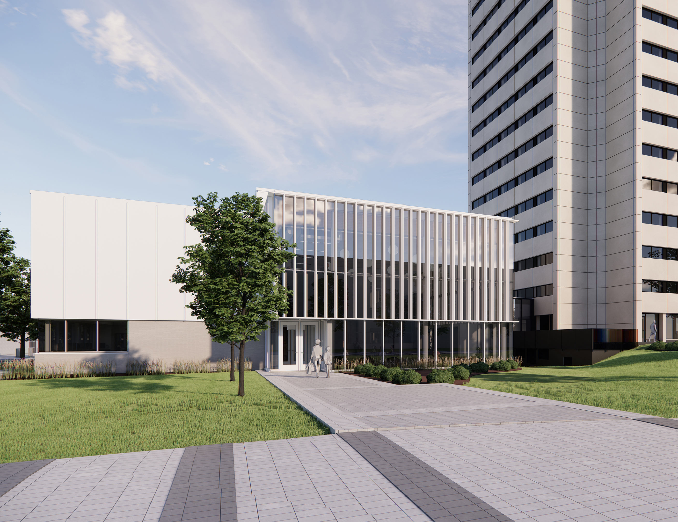 Maquette du nouveau pavillon pour la Faculté des sciences de l'éducation