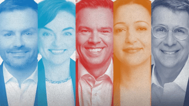 Les cinq partis politiques