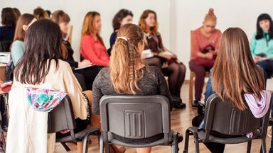 groupe d'étudiants réunis