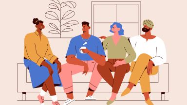 Dessin groupe de personnes